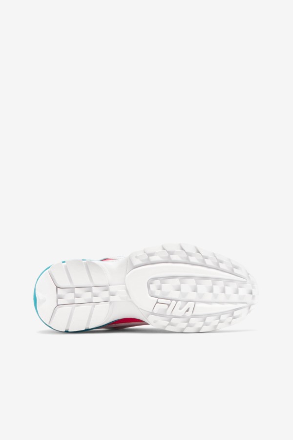 Women\'s Disruptor 2 Exp Fila Outlets White/Diva Pink/Blue