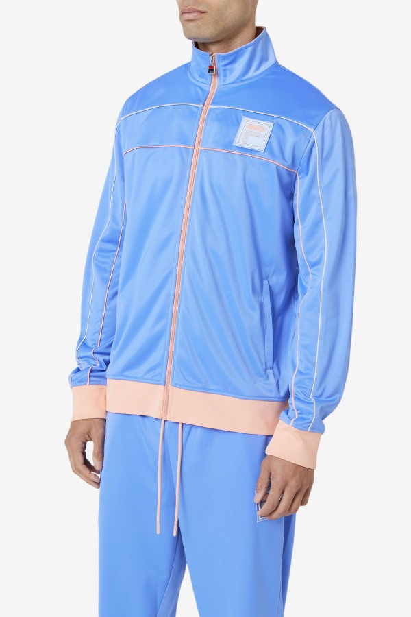 Blue/Coral Cloud/Stone Fila Outlets Wayan Track Jacket
