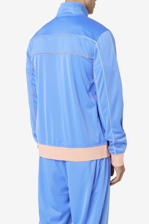 Blue/Coral Cloud/Stone Fila Outlets Wayan Track Jacket
