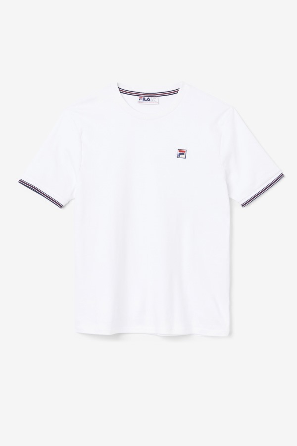 White Fila Outlets Caleb Crew