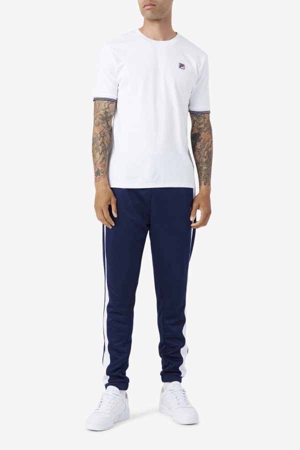 White Fila Outlets Caleb Crew