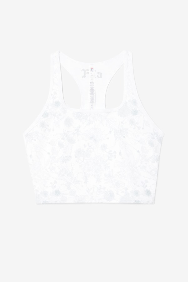 Zuri Reversible Crop Tank White Fila Outlets