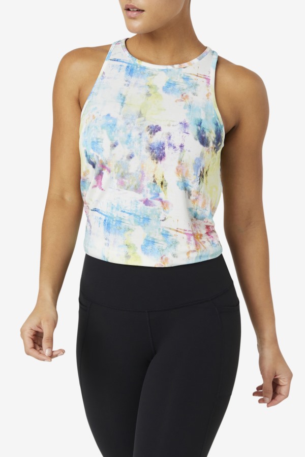 Tie Dye Fila Outlets Fi-Lux Open Back Tank Top