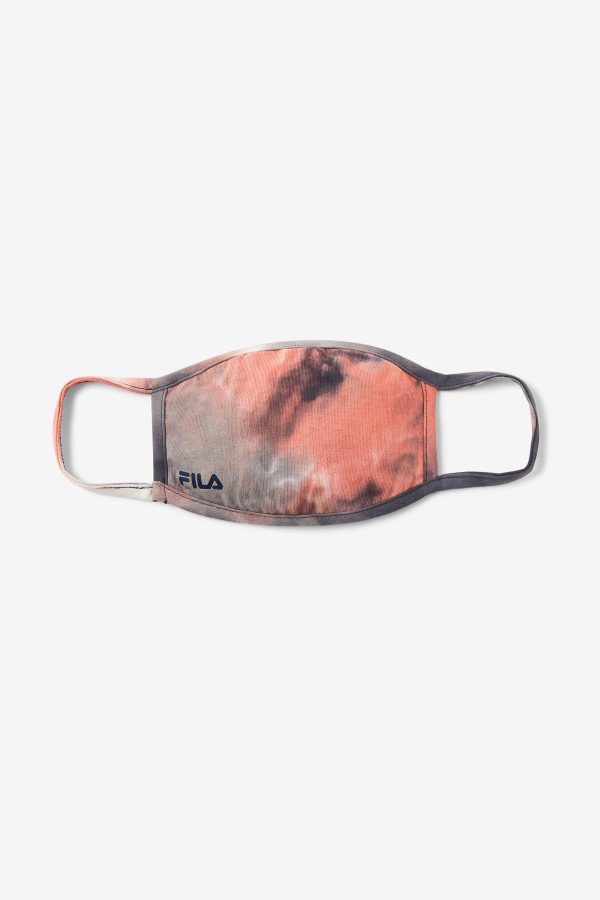 Red Tie Dye Cloth Face Mask Fila Outlets Red Tie Dye
