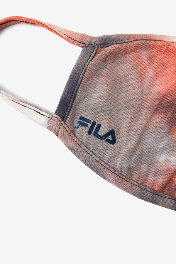 Red Tie Dye Cloth Face Mask Fila Outlets Red Tie Dye