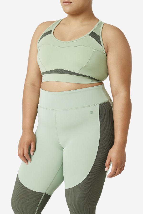 Uplift Racerback Sports Bra Basil/Thyme Fila Outlets