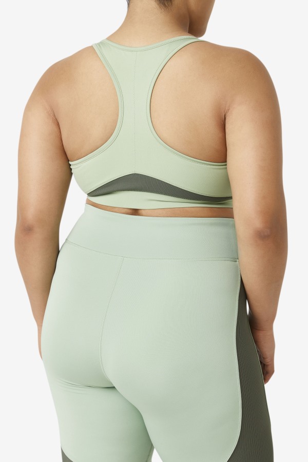 Uplift Racerback Sports Bra Basil/Thyme Fila Outlets