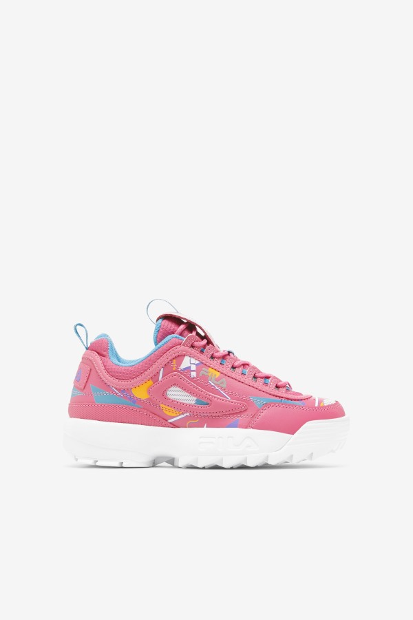 Big Kids' Disruptor 2 Premium Fila Outlets Bubblegum/Blue/White