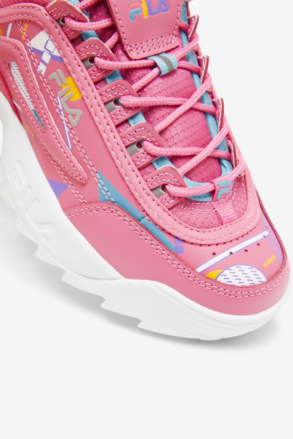 Big Kids\' Disruptor 2 Premium Fila Outlets Bubblegum/Blue/White