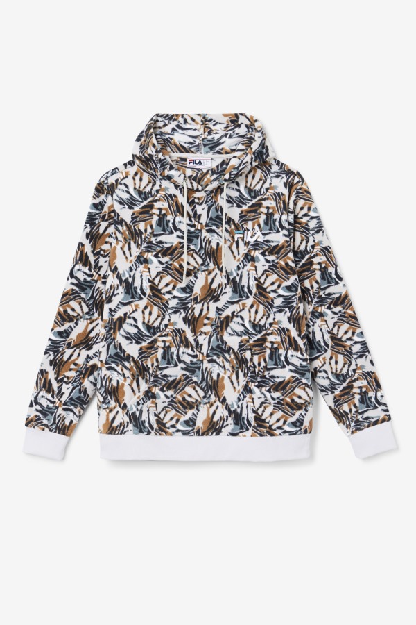 Harbor Mist Print Dinn Hoodie Fila Outlets