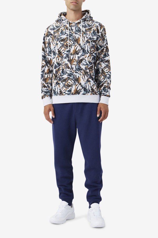 Harbor Mist Print Dinn Hoodie Fila Outlets