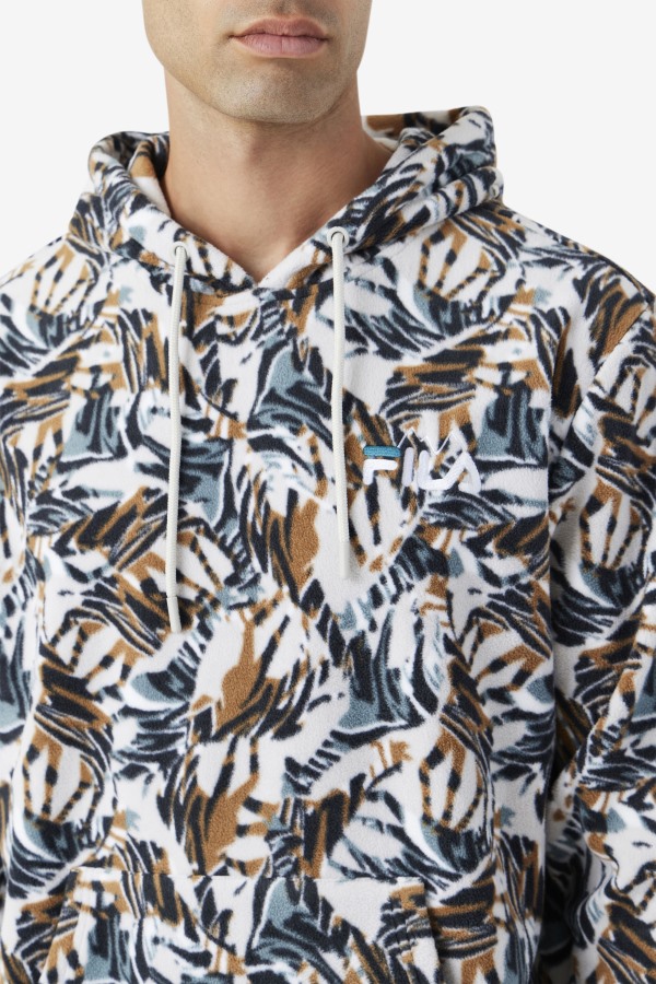 Harbor Mist Print Dinn Hoodie Fila Outlets