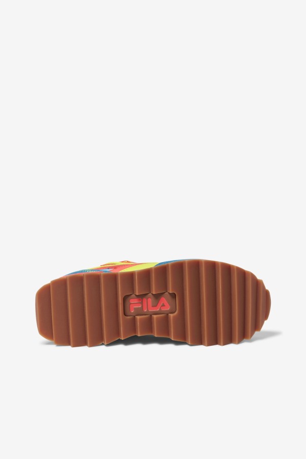 Women\'s Sandenal Orbit Fila Outlets Bluefish/Yellow/Fiery Coral