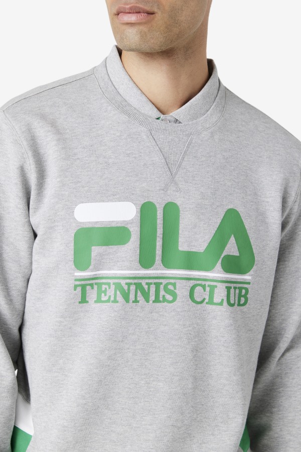 Ameh Sweatshirt Light Grey/Jelly Bean/White Fila Outlets
