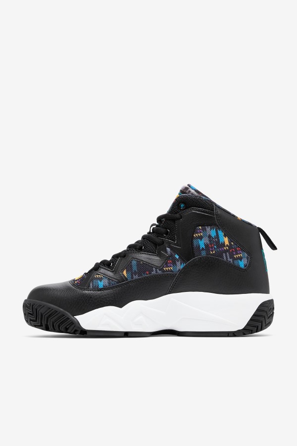 Men\'s MB Fila Outlets Black/June Bug/Saffron