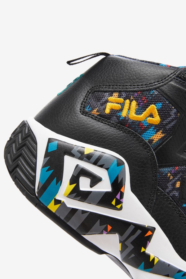 Men\'s MB Fila Outlets Black/June Bug/Saffron