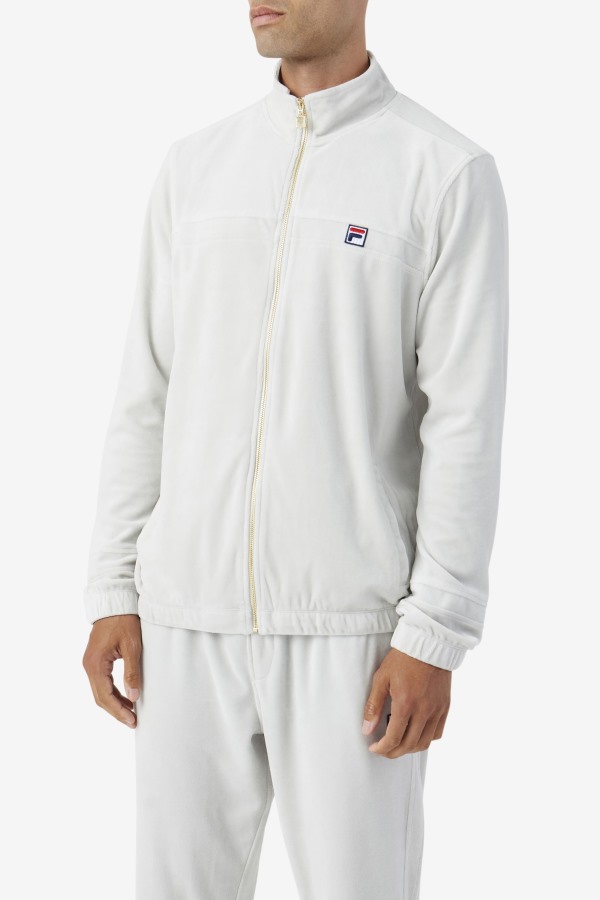 Fila Outlets Ravid Velour Jacket Dawn Blue