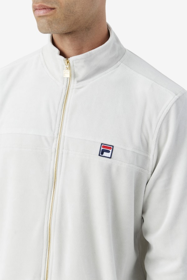 Fila Outlets Ravid Velour Jacket Dawn Blue