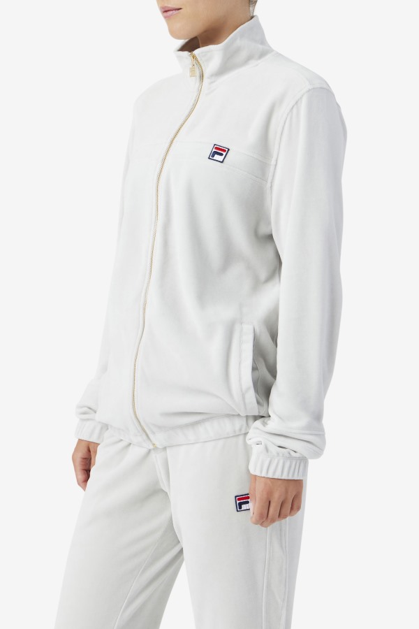 Fila Outlets Ravid Velour Jacket Dawn Blue