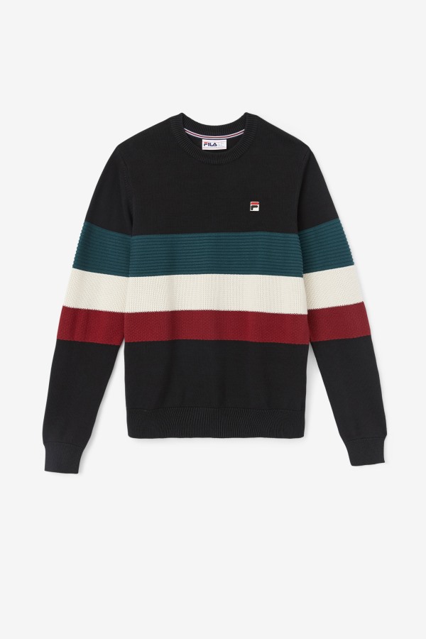 Willkie Sweater Fila Outlets Black/June Bug/White