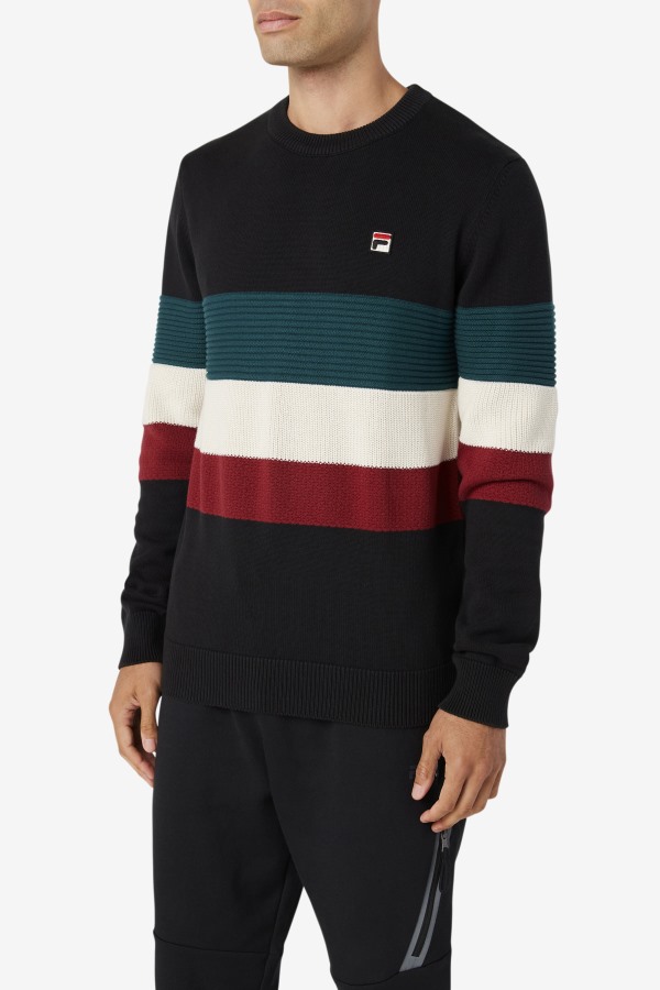 Willkie Sweater Fila Outlets Black/June Bug/White