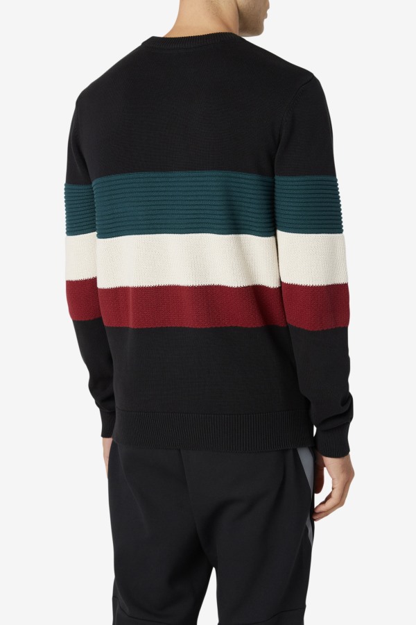 Willkie Sweater Fila Outlets Black/June Bug/White