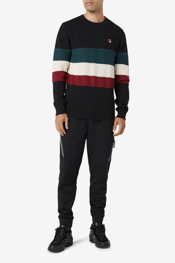Willkie Sweater Fila Outlets Black/June Bug/White