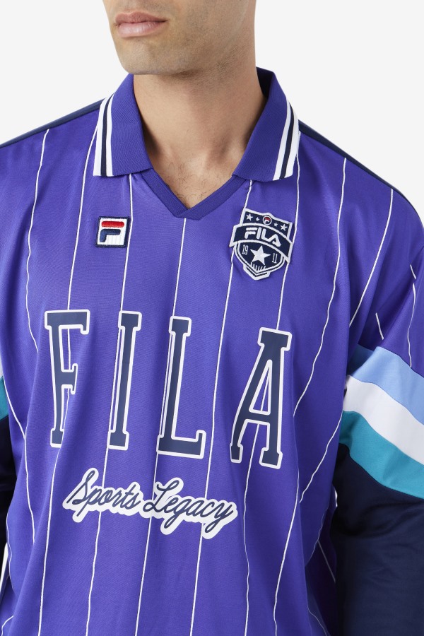 Liberty/Blue/White Fila Outlets Kay Goalie Jersey