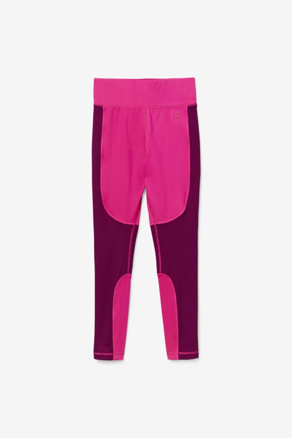 Fila Outlets Bright Pink/Magenta Purple Forza Textured Long Legging
