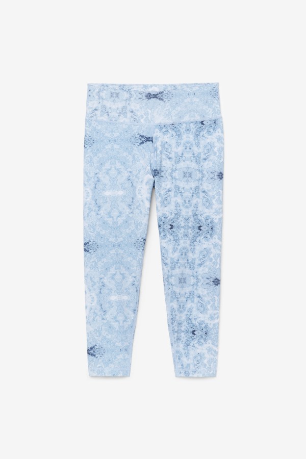 Fila Outlets Blue Fog Print Forza Sleek 7/8 Leggings