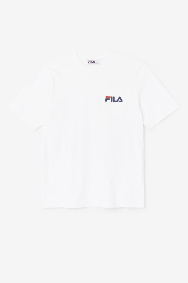 White Curtis Pocket Tee Fila Outlets