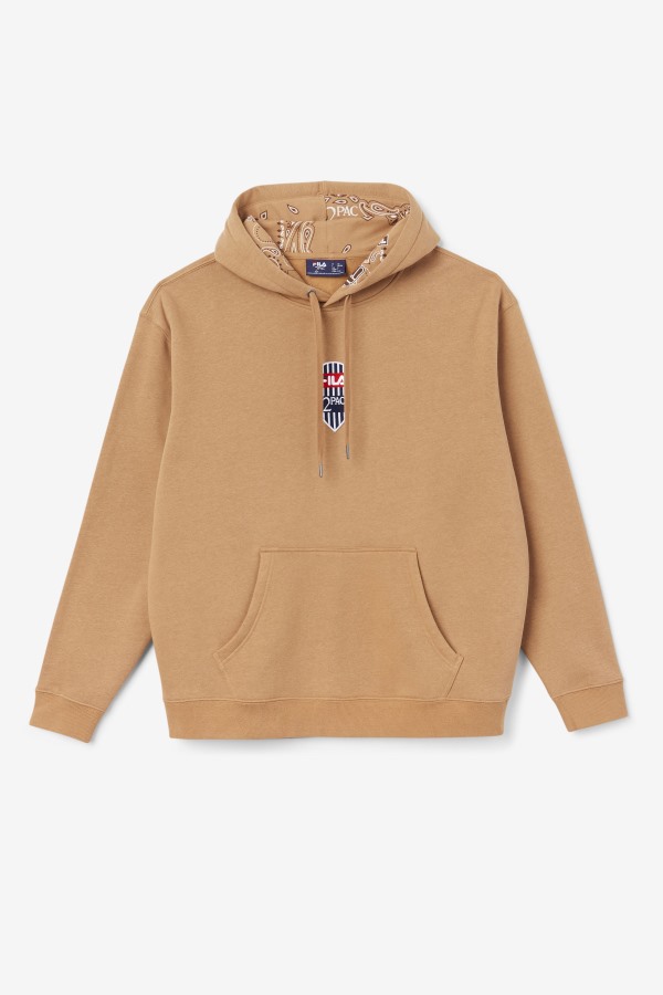 2Pac Patch Hoodie Fila Outlets Tobacco Brown