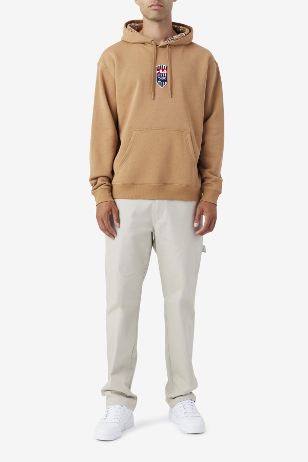 2Pac Patch Hoodie Fila Outlets Tobacco Brown