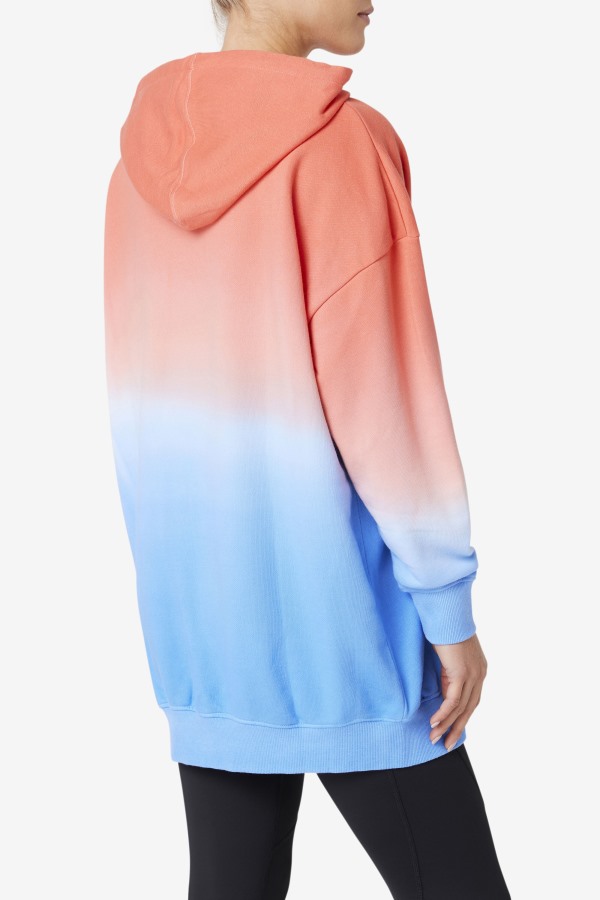 Destiny Oversized Hoodie Orange/Charisma/Cayenne Fila Outlets