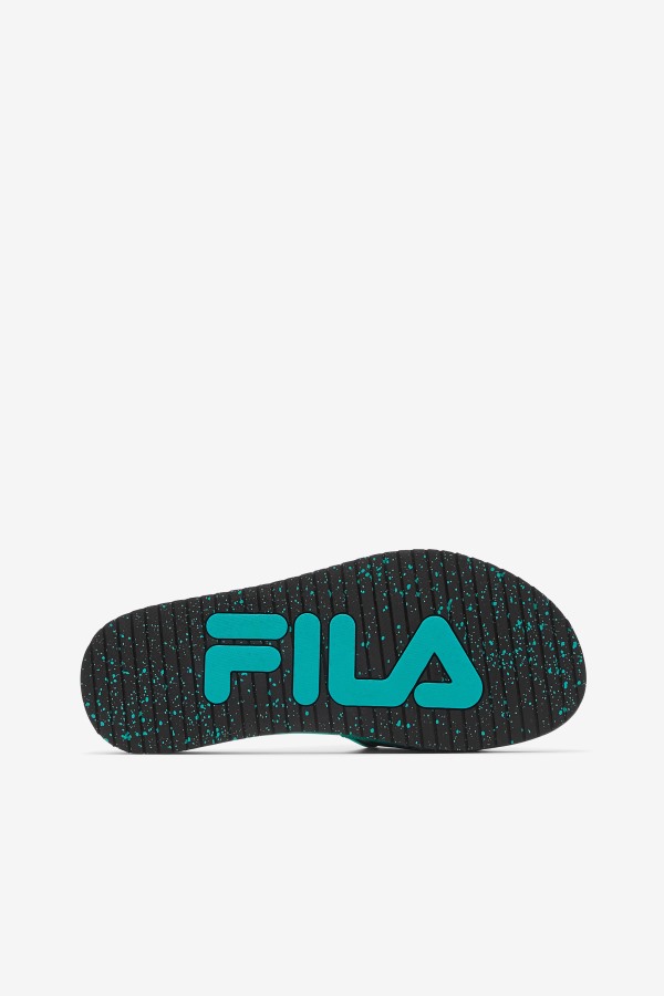 Men\'s Lunar Slide Fila Outlets Black/Pink Glow/Ceramic