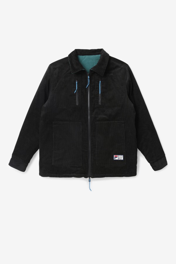 Black/June Bug Crank Reversible Jacket Fila Outlets