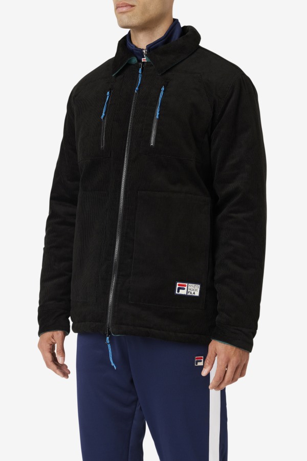 Black/June Bug Crank Reversible Jacket Fila Outlets