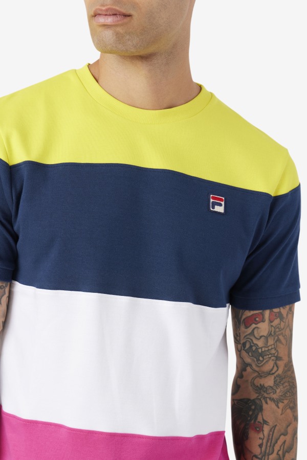 Fila Outlets Navy/White/Yellow Serve Crew
