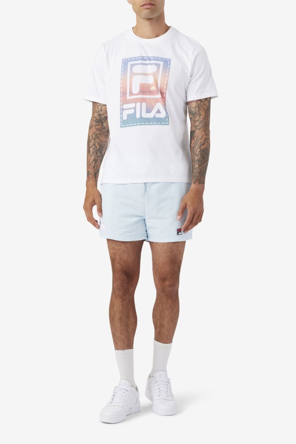 White Fila Outlets Spieten Tee