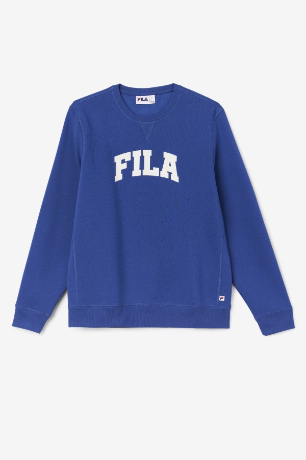 Blue/Gardenia Fila Outlets Kory Crewneck Sweatshsirt