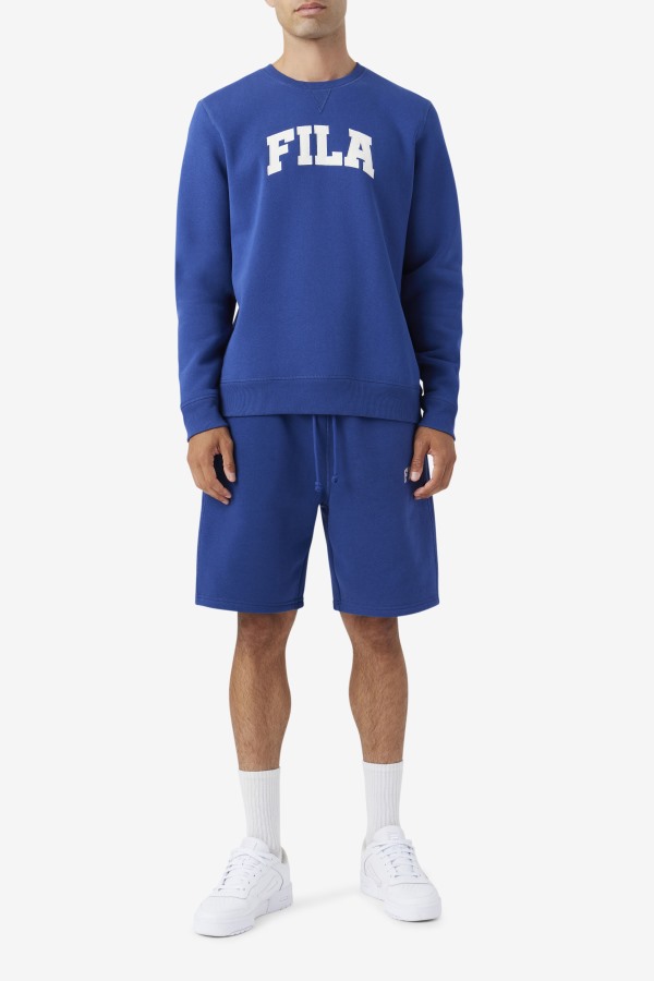 Blue/Gardenia Fila Outlets Kory Crewneck Sweatshsirt