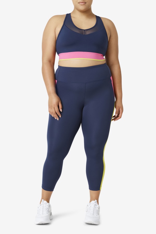 Fila Outlets Navy Uplift Racerback Bra Top