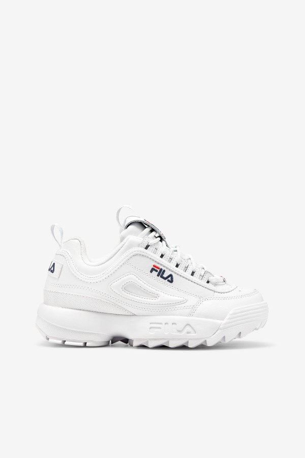 Women's Disruptor 2 Premium Fila Outlets White/Navy/Red