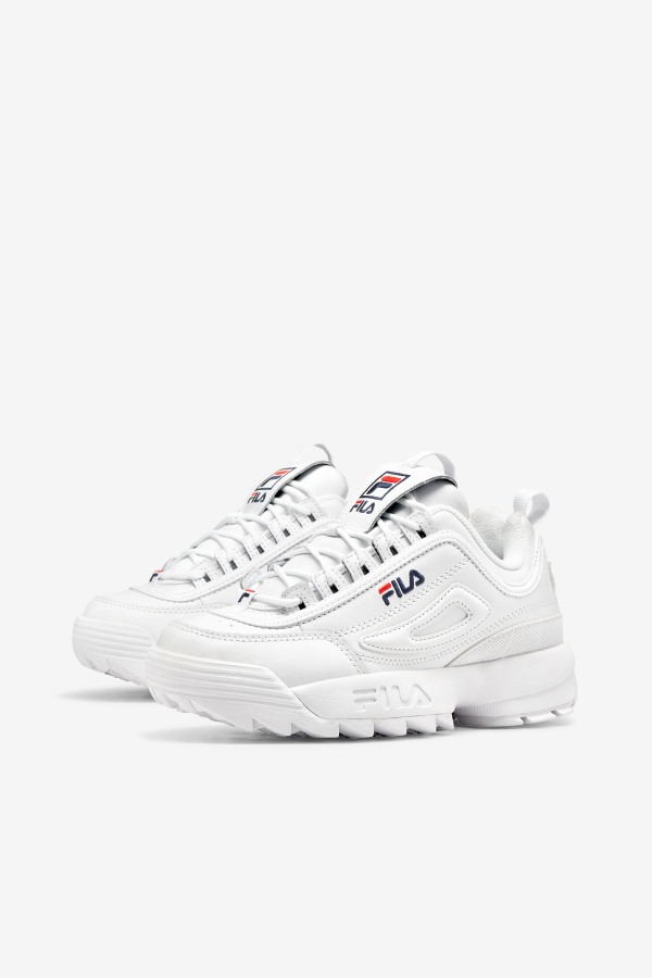 Women\'s Disruptor 2 Premium Fila Outlets White/Navy/Red
