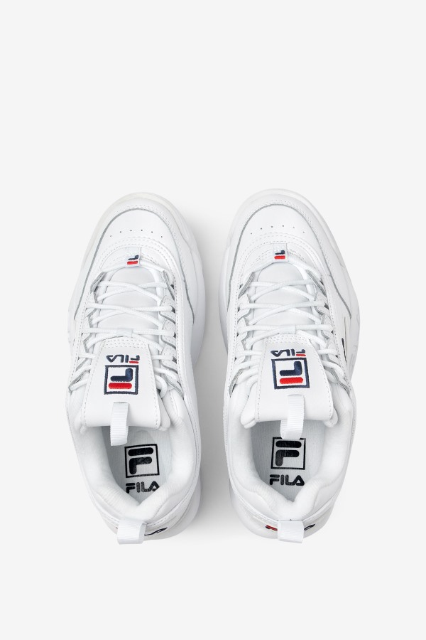 Women\'s Disruptor 2 Premium Fila Outlets White/Navy/Red