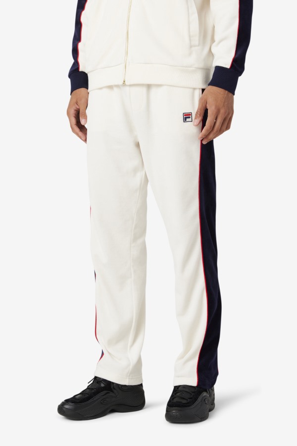 Cima Velour Pant Fila Outlets Gardenia/Red/Peacoat