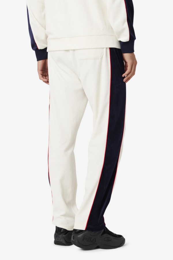 Cima Velour Pant Fila Outlets Gardenia/Red/Peacoat