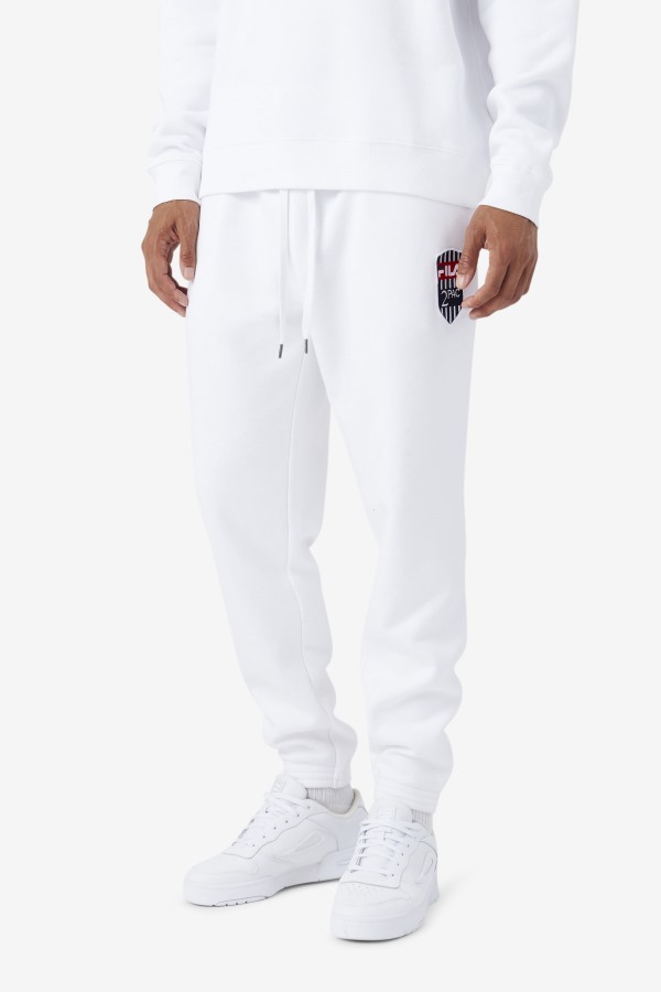 White Fila Outlets 2Pac Patch Jogger