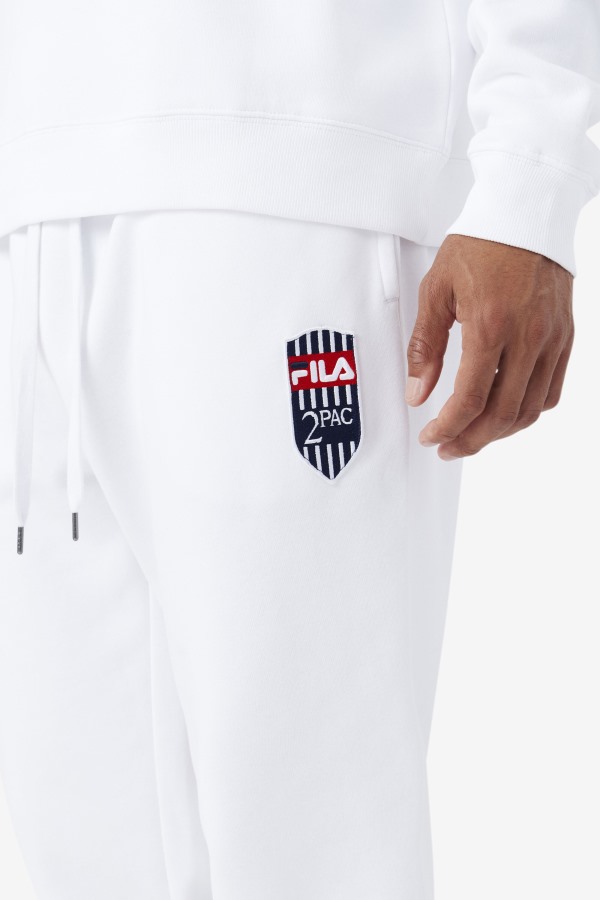 White Fila Outlets 2Pac Patch Jogger