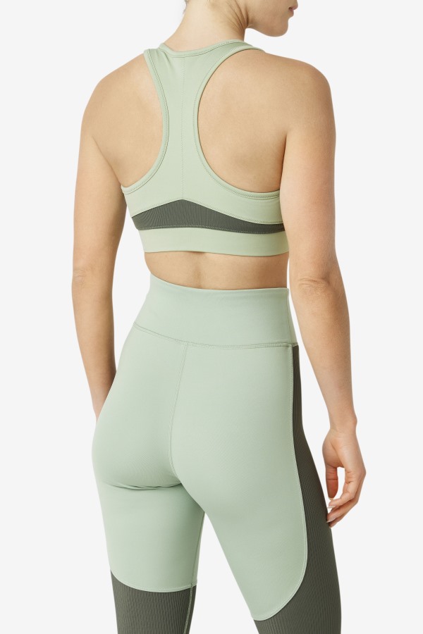 Fila Outlets Uplift Racerback Sports Bra Basil/Thyme